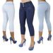 Women's Clothing High-Waisted Slim Fit Stretchy Skinny Jeans For Women Hip Lifting Cropped Pants For Formal & Casual For Women_mkmklike.com