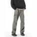 Men's Clothing & Archer0603 & Men's Cargo Jeans Outdoor Paratrooper Pants Versatile Straight Leg Wide Leg Pants Retro Cargo Pants_mkmklike.com