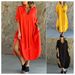 Women's New Solid Color Casual Lapel Button Slit Casual Long Dress Women_mkmklike.com