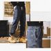 High Quality Plus Size Men's Jeans Black Wall Japanese Style Trendy Autumn Spring Versatile Harem Style_mkmklike.com