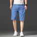Summer Lyocell Tencel Thin Jeans Men's 5-point Straight Slim-fit Elastic Middle Pants Men's Fattened Plus Size Shorts_mkmklike.com