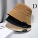 Hot Sale Women Solid Color Bucket Hat Double-sided Wear Cotton Panama Fisherman Cap Casual Female Outdoor Sunscreen Basin Caps_mkmklike.com