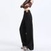 K Straight Leg Casual Jeans For Women, Slim And Loose Fit, High Waist, Floor Length, Wide Leg Pants_mkmklike.com