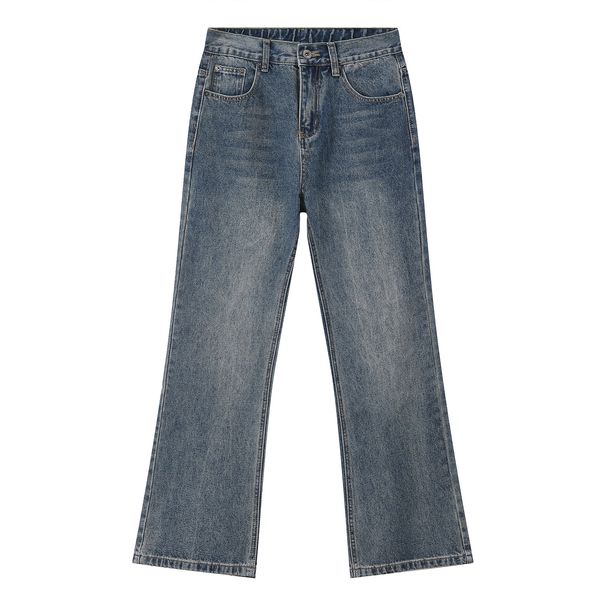 Men's Clothing | 2023S Four Seasons New Loose Retro Mid High Waist Flared Slim Fit Denim Pants_mkmklike.com