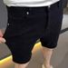 Men's Clothing Rhinestone Embellished Denim Shorts High Street Style New Summer Five Point Pants Summer Style_mkmklike.com