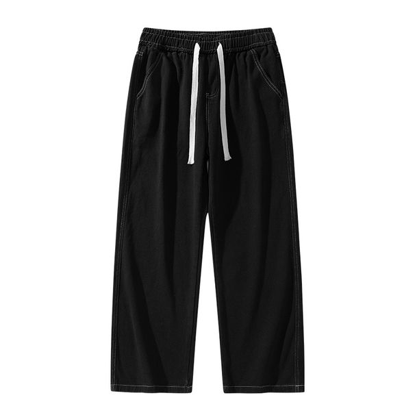 Men's Wide Leg Denim Jeans – Relaxed Straight Fit | Streetwear Essential With Oversized Silhouette_mkmklike.com
