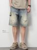 Men's Trendy Brand Denim Shorts Summer Thin Style 2026 New Arrival Five Point Pants Fashionable mid Length Hong Kong Korean Style_mkmklike.com