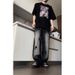 Nordmann American Style Vibe Jeans For Men, Reversible Design, Vintage Washed Casual Distressed Straight Pants, Gradient Trendy_mkmklike.com