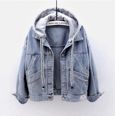 Women's Clothing Denim Plus Velvet Jacket Hooded Warm Lambskin Cotton Jacket Thick Short Cotton Coat_mkmklike.com