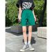 Fashionable Denim Shorts Women, Summer New Korean Style High-waisted Wide-leg Shorts, Slimming And Unique Straight-leg_mkmklike.com
