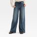 Cross-border European And American Women's Fashion Basic High-waisted Wide-leg Jeans, Casual Loose Versatile Mom Jeans_mkmklike.com
