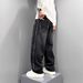 Men's Clothing Men's Retro High Street Style Elastic Waist Jeans Straight Leg Pants Casual Versatile Design Spring Autumn_mkmklike.com