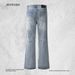 Vintage Washed Relaxed Fit Jeans – Classic Straight-Leg Denim Pants For Men (S-XXL, 98.8% Cotton, No Stretch, Streetwear Essential)_mkmklike.com