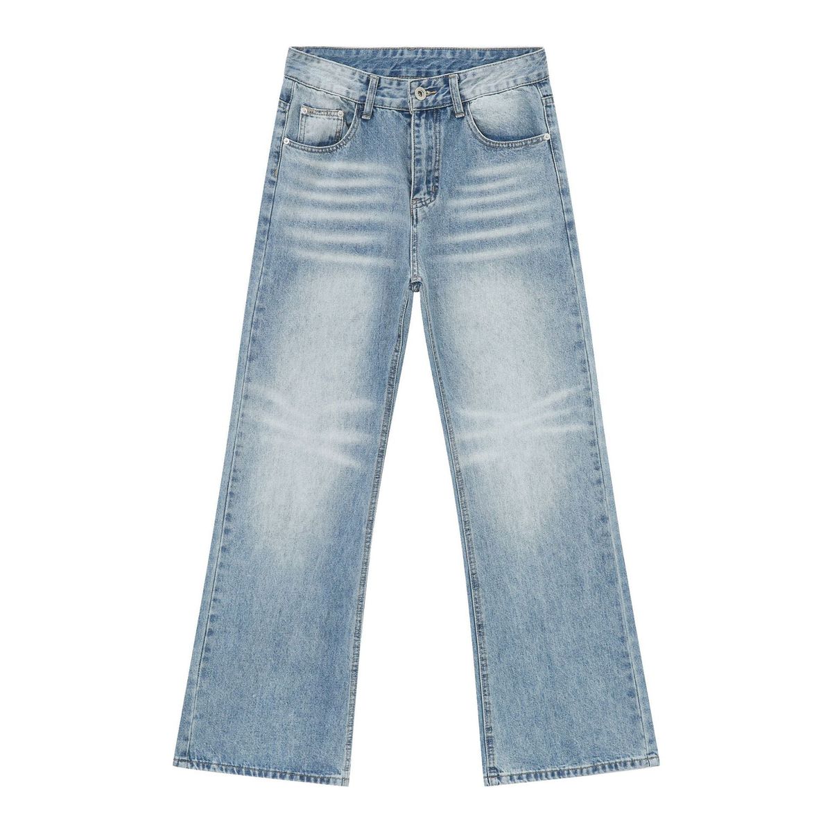 EF JEANS | 2024 New American Cleanfit Light Color Straight Jeans_mkmklike.com
