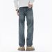 Cleanfit Autumn And Winter New Jeans Men's Fit Straight Tube Loose Plus Size Youth Middle Waist Tide Retro Washed Ten Miles Cocoa Eight Tubes_mkmklike.com