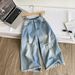 Korean Style High-Waisted Ripped Jeans Women's Summer Thin Cropped Pants Slim Fit Casual Relaxed Style 2026_mkmklike.com