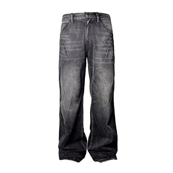 Men's Streetwear Jeans | Vintage-Inspired Straight Fit Denim Pants | Lightweight & Relaxed For Casual & Urban Style_mkmklike.com