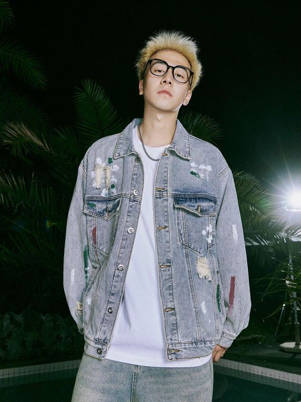 Loom European And American High Street Hip Hop Jacket For Men, Niche Design, Distressed Loose Denim Jacket, Trendy_mkmklike.com