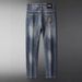 Men's Clothing Spring And Autumn Style Soft Elastic Washed Jeans Men's Slim Small Straight Casual Pants Men_mkmklike.com