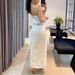 Holiday Daily Women's Streetwear Solid Color Linen Cotton Skirt Sets Skirt Sets_mkmklike.com