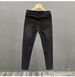 Men's Black Ripped Jeans High Street Fashion Baggy Denim Pants With Distressed Details For Casual Wear_mkmklike.com