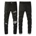 Trendy Brand Cross-border Men's American Ripped Jeans Casual Slim Men's High Street Casual Versatile Pants 8538_mkmklike.com