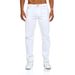 Men's White Denim Jeans Loose Straight Leg Simple And Stylish for Everyday Wear_mkmklike.com