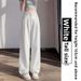 Women's Lyocell Tencel High-Waisted Straight Leg Jeans Summer Thin Slim Fit Petite Wide Leg Pants Ice Silk Loose Fit_mkmklike.com