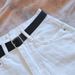 Women's High-Waisted White Denim Shorts Summer Trendy Slimming Versatile Rolled-Up A-Line Wide Leg Pants_mkmklike.com