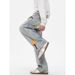Vintage Niche Design Crochet Series Jeans For Men And Women, Loose Clean Fit, High Street Casual Versatile Pants_mkmklike.com