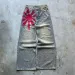 Men's Jeans Letter Prints And Plum Blossom Embroidery Patches American Y2K Hip Hop Printing Straight Men Street Casual_mkmklike.com