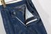 K Niche Design Asymmetrical Waistband Fly Multi-Line Cut Seam Structure Denim Pants_mkmklike.com