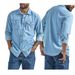 Men's Clothing Denim Men's Shirt Men's Spring And Autumn Cardigan_mkmklike.com