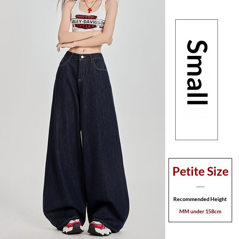 Clair Hot Selling Denim Blue Jeans For Women, Autumn And Winter 2025 New High Waist Straight Loose Retro American Style Wide_mkmklike.com