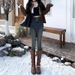 Direct From The Manufacturer, Fleece-lined, Thickened, Slim-fit, Cement Gray Skinny Jeans For Women, New Slimming And_mkmklike.com