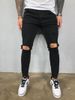 Suitable For All Seasons High Quality 2020 Men's Distressed Stretch Skinny Jeans New Style 8812_mkmklike.com