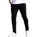 Men's Clothing Men's Slim Fit Stretch Jeans - Elastic Waist Skinny Denim Pants (Black/Navy, S-XXXL)_mkmklike.com