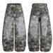 2025 Star Washed Vintage American High Street Jeans Unisex Scimitar Loose Wide-Leg Design Sense Niche Pants_mkmklike.com
