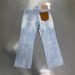 Men's Retro Cyan Blue Patchwork Denim Jeans – 13oz Heavyweight, Cleanfit Streetwear Style, Commuter-Friendly_mkmklike.com