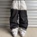 "Gothic Streetwear Unisex Distressed Patchwork Jeans – Oversized Straight-Leg Pants With Dark Aesthetic Harajuku Style"_mkmklike.com