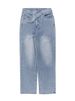 Women's High-Waisted Straight Leg Jeans – Relaxed Fit, Stretch Denim, Streetwear Essential (Midweight, 5-Pocket Design, Classic Blue & Charcoal)_mkmklike.com