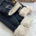 Extra Thick Northeast Fleece-Lined Cotton Outdoor Wear, High-Waisted Thickened Jeans For Women, Winter Lamb Wool_mkmklike.com