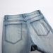 Men's Clothing New Denim Slightly Elastic Knee Ripped Jeans Trendy Street_mkmklike.com