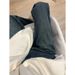 145 Winter Fleece-Lined Straight-Leg Jeans With Pear-Shaped Body, High-Waisted Slimming Narrow Wide-Leg Pants For Petite_mkmklike.com