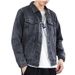 Loom Autumn Embroidered Jacket For Men Korean Style Trendy Loose Slim Fit European And American Street Stand Collar Denim_mkmklike.com
