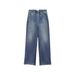 Vintage Mid-Rise Women's Jeans - High Waist Distressed Denim Pants With Wide Leg & Straight Fit, Retro Washed Blue & Light Wash (XS-2XL)_mkmklike.com