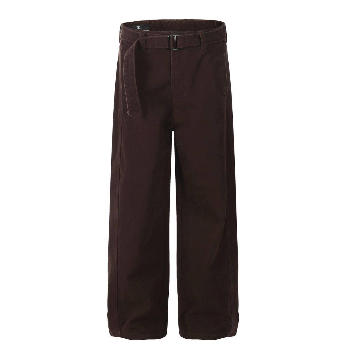 Men's Clothing Trendy Neutral Solid Color Deconstruction Design High End Men's Loose Denim Trousers_mkmklike.com
