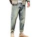 Japanese Workwear Jeans For Men – Straight Loose Fit, Retro Denim Pants With Rugged Style_mkmklike.com