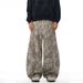 American Style Leopard Print Scimitar Denim Men's Trendy Punk Oversized Loose Fit Wide Leg Floor-Length Pants_mkmklike.com
