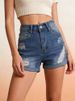 K New Hole Breaking Trendy Casual Three Part Pants For Women's Jeans_mkmklike.com